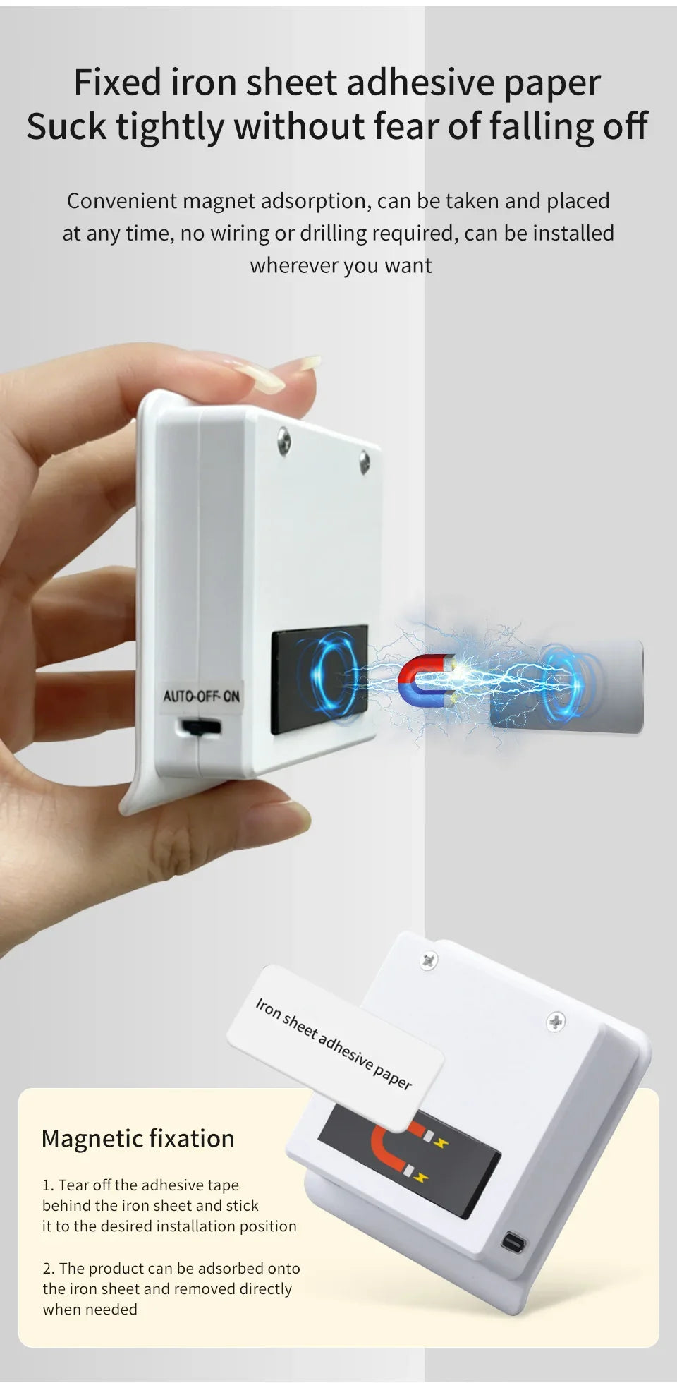 Veilleuse LED à Détecteur de Mouvement – Rechargeable USB-C
