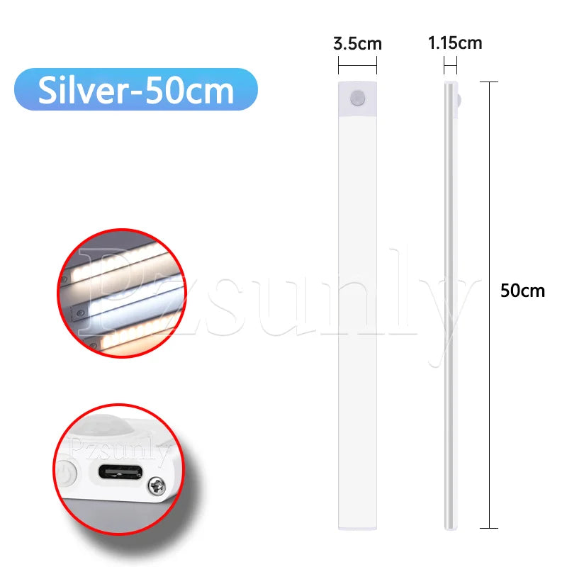 Barre LED à Détecteur de Mouvement – Rechargeable & Sans Fil