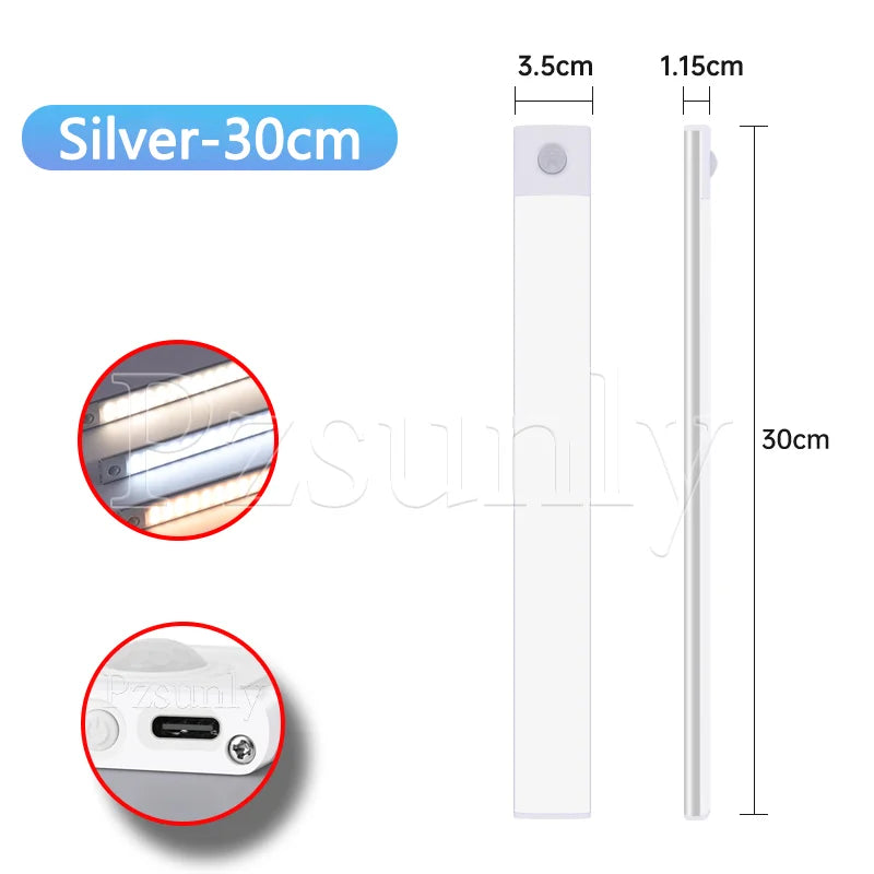 Barre LED à Détecteur de Mouvement – Rechargeable & Sans Fil