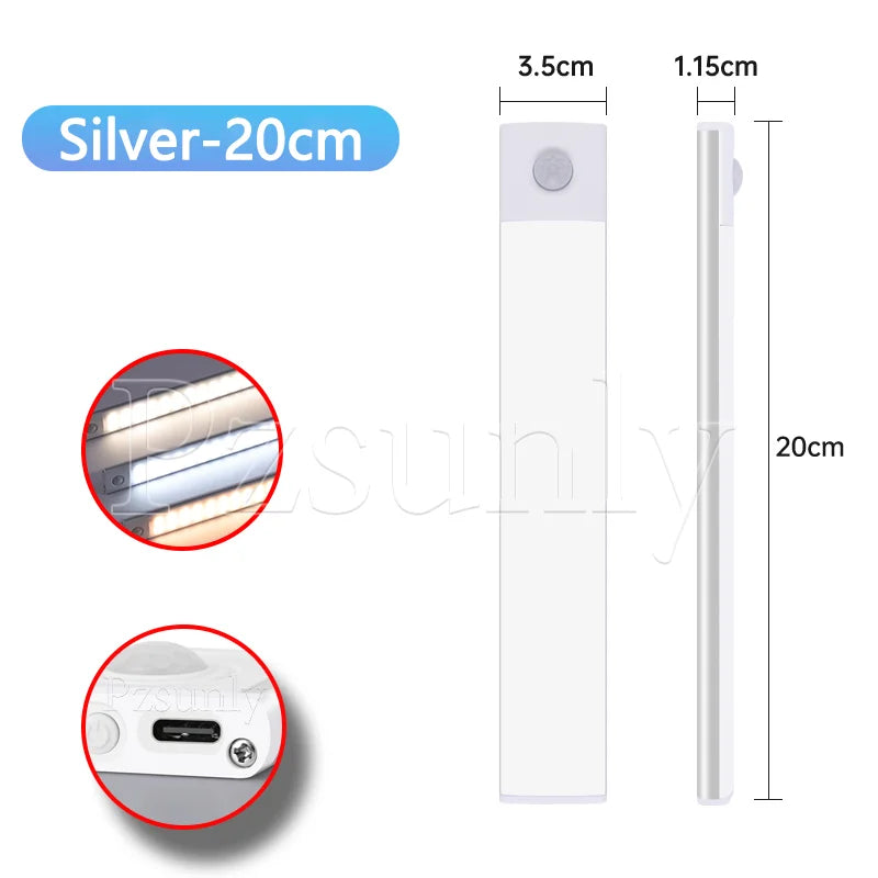 Barre LED à Détecteur de Mouvement – Rechargeable & Sans Fil